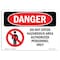 Signmission OSHA Danger Sign, 7" Height, 10" Width, Rigid Plastic, Do Not Enter Hazardous Area, Landscape OS-DS-P-710-L-1133 - alternate 1